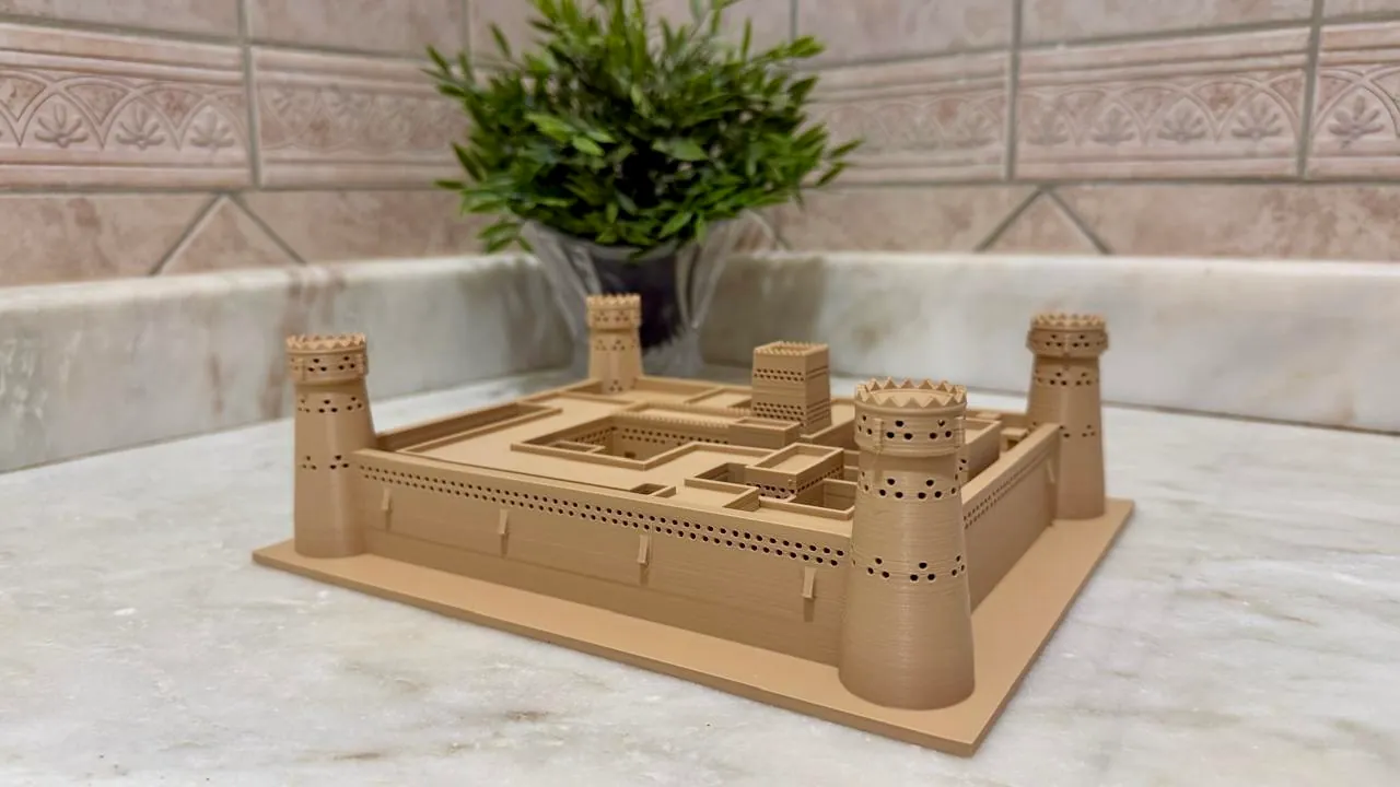 Masmak Palace Model — Architecture 3D printed by NUQTAH3D in Riyadh, Saudi Arabia