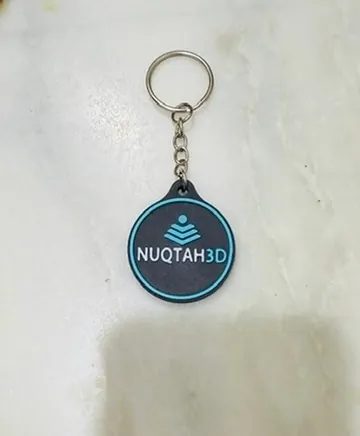 NFC Keychain — other 3D printed in PLA, Matte Black by NUQTAH3D, Riyadh