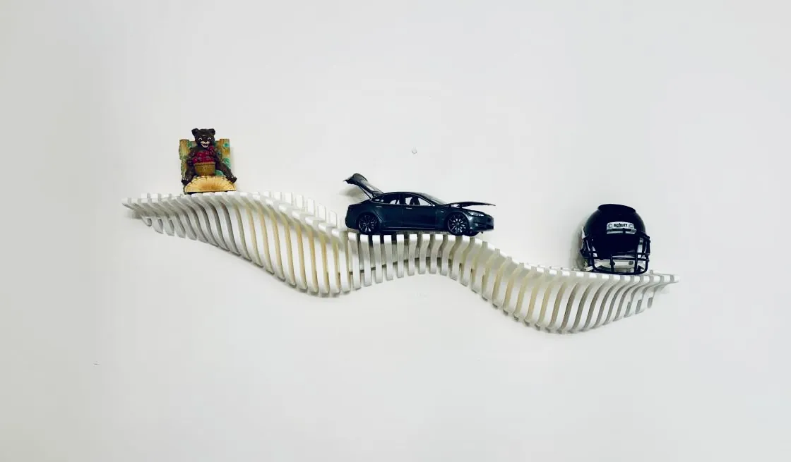3D Printed Wall Shelf — Art & Decor 3D printed by NUQTAH3D in Riyadh, Saudi Arabia